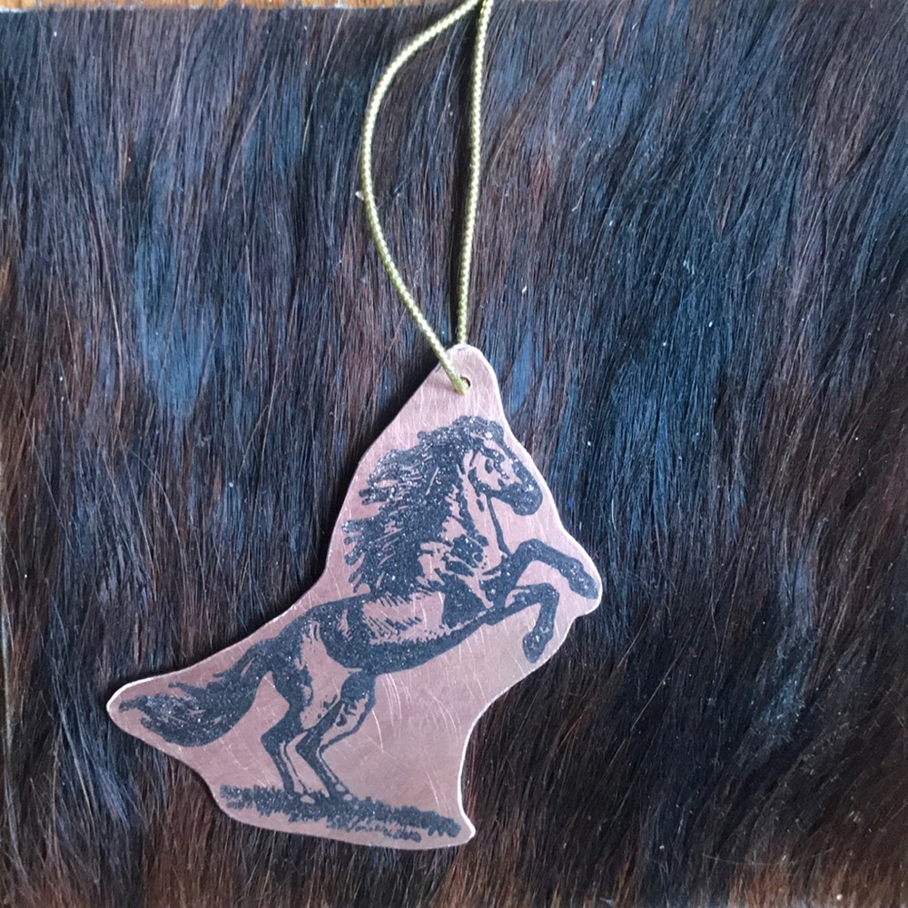 Hand crafted Copper or brass horse ornaments